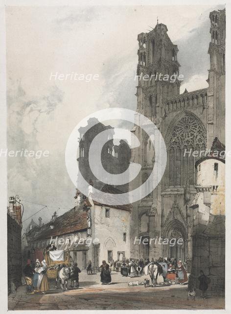 Picturesque Architecture in Paris, Ghent, Antwerp, Rouen: Laon, France, 1839. Creator: Thomas Shotter Boys (British, 1803-1874).