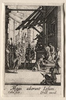 The Life of the Virgin: The Adoration of the Magi. Creator: Jacques Callot (French, 1592-1635).