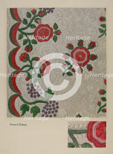 Quilt, c. 1941. Creator: Byron Dingman.