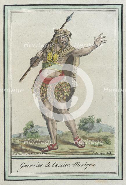 Costumes de Différents Pays, 'Guerrier de l'Ancien Mexique', c1797. Creator: Jacques Grasset de Saint-Sauveur.