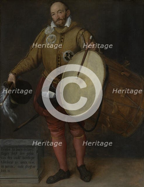 Pierson la Hues, Drummer and Page of the Old Archers' Guild, 1581. Creator: Gillis Coignet I.