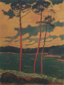Les Pins rouges, 1888. Creator: Lacombe, Georges (1868-1916).