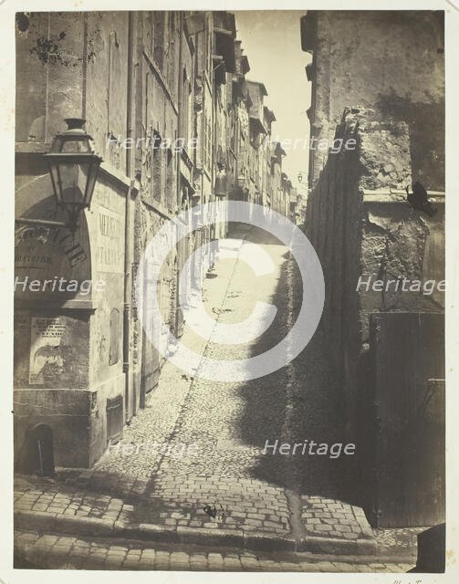 Rue des Grands Carmes, Vue prise de la Rue Ste. Marthe, 1862. Creator: Albert Terris.
