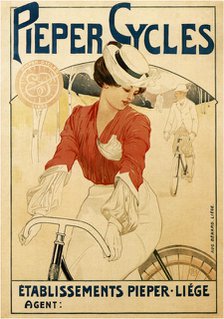 Pieper Cycles, 1900. Artist: Berchmans, Émile (1867-1947)
