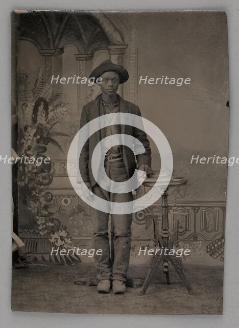 Untitled (Portrait of a Standing Man), 1880. Creator: Unknown.