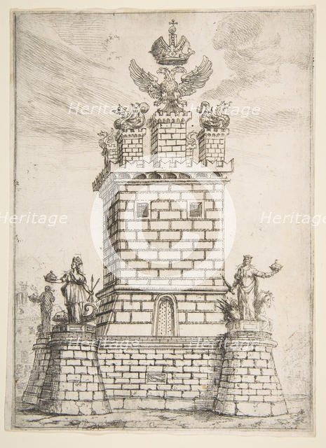 The Square Tower, 1637. Creator: Claude Lorrain.