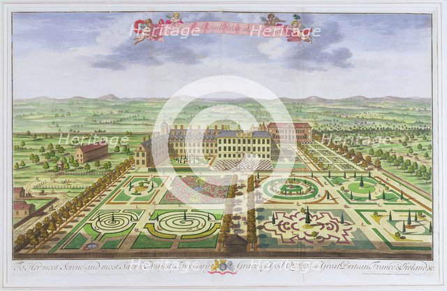 Kensington Palace, London, 1730. Artist: Johannes Kip