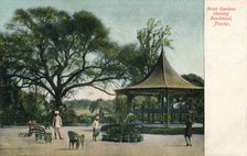 'Bund Gardens Shewing Bandstand, Poona', c1900. Artist: Unknown.