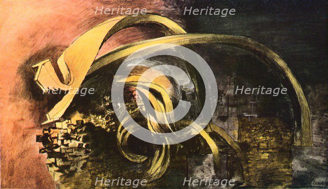 'Devastation, 1941, City. Twisted Girders (1)', 1941. Artist: Graham Sutherland.