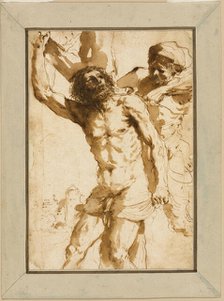 Study for "The Martyrdom of Saint Bartholomew", 1635/36. Creator: Guercino.