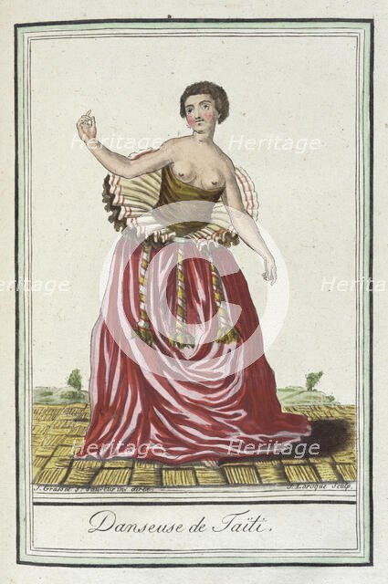 Costumes de Différents Pays, 'Danseuse de Taïti', c1797. Creators: Jacques Grasset de Saint-Sauveur, LF Labrousse.