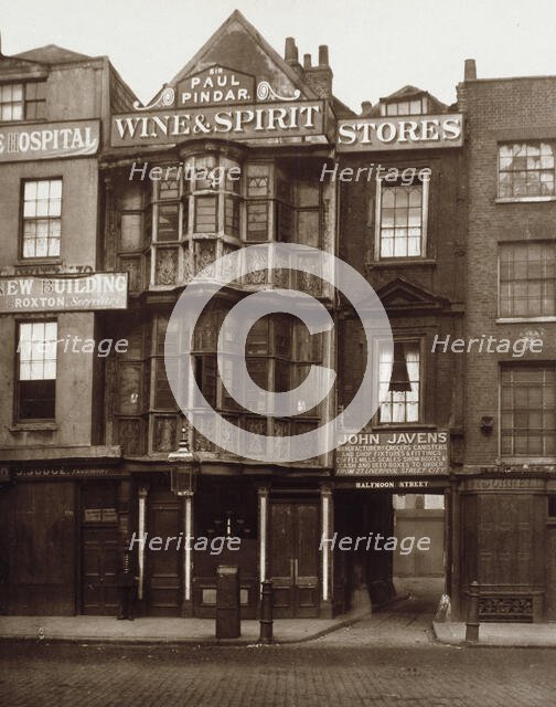 The Sir Paul Pindar, Bishopsgate Street, c1878. Creator: Alfred & John Bool.