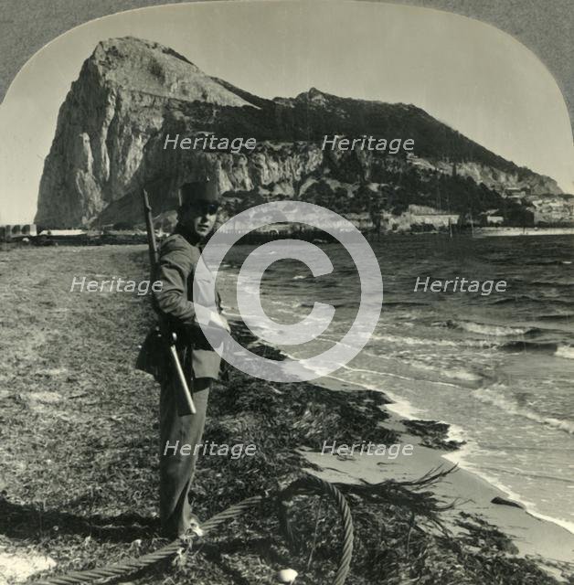 'The Rock of Gibraltar, Great Britain's Stronghold at the Tip of Spain', c1930s. Creator: Unknown.