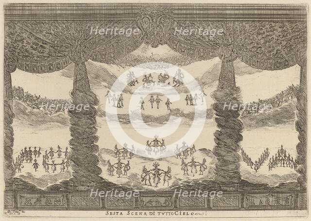 Sesta Scena di Tutto Cielo, 1637. Creator: Stefano della Bella.