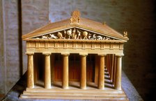 Model of the Temple of Aphaia at the Isle of Aegina, Greece, built c500-c480 BC. Artist: Unknown