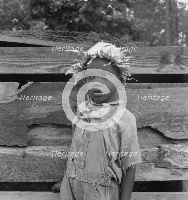Grandson of Negro tenant whose father is in the penitentiary, Granville County, North Carolina, 1939 Creator: Dorothea Lange.