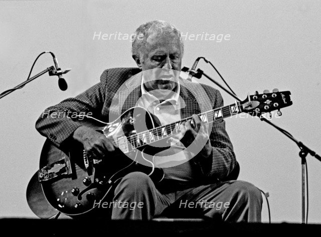 Herb Ellis, Capital Jazz, Knebworth, July 1982. Artist: Brian O'Connor.