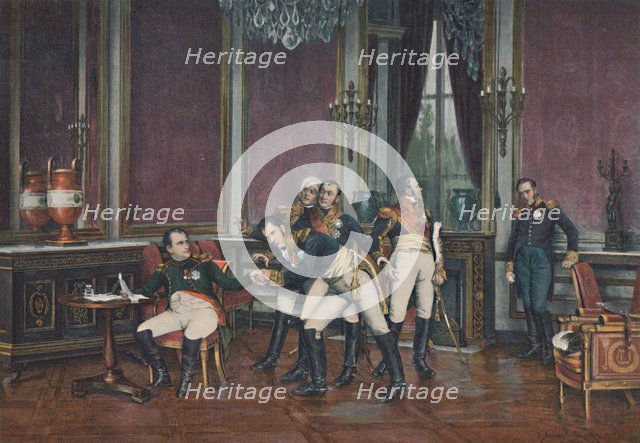 'The Abdication, Fontainebleau, April 6, 1814', (1896). Artist: Unknown.