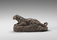 Reclining Tunisian Panther, model 1840. Creator: Antoine-Louis Barye.