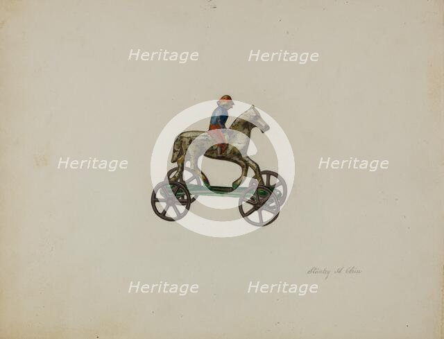 Toy Figure, c. 1941. Creator: Stanley Chin.