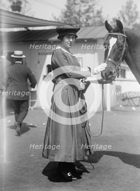 Horse Shows - Miss Constance Vauclain, 1916. Creator: Harris & Ewing.
