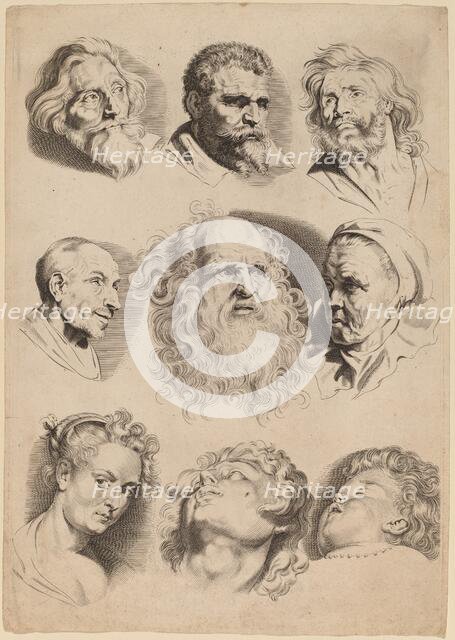 Nine Heads. Creator: Paulus Pontius.