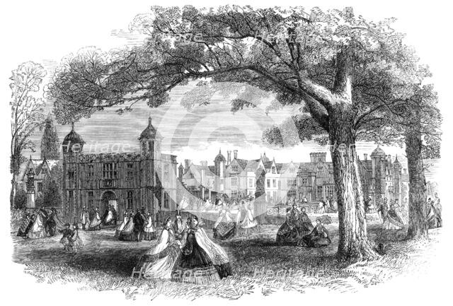 The Shakspeare Commemoration at Stratford-On-Avon: visit to Charlecote, 1864. Creator: Unknown.