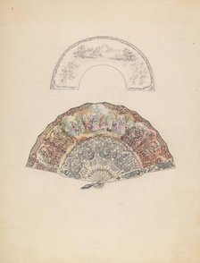 Fan, c. 1936. Creator: Rosalia Lane.