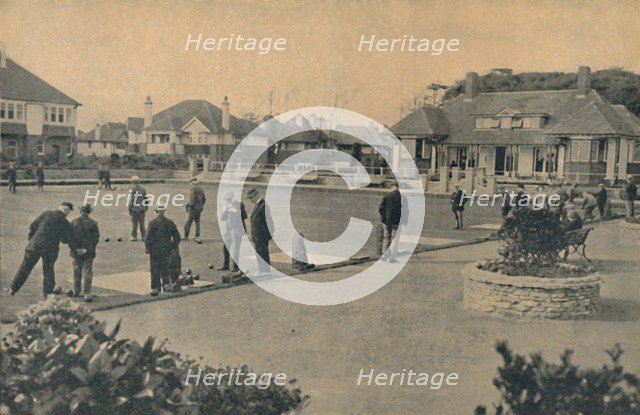'New Bowling Green, Woodland Avenue, Boscombe', 1929. Artist: Unknown.