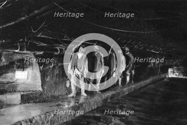 Sewer cleaners in the Main Sewer, Paris, 1931. Artist: Ernest Flammarion