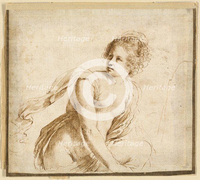 Female Nude Turning Towards Left, Clasping Knee, n.d. Creator: Unknown.