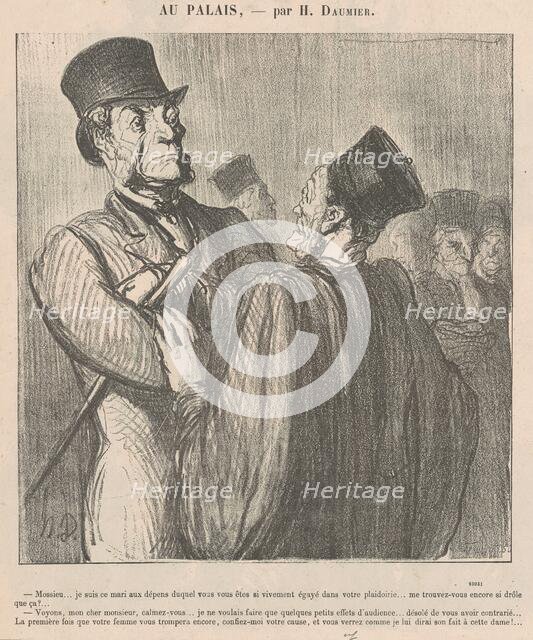 Mossieu ... je suis ce mari aux dépens duquel, 19th century. Creator: Honore Daumier.