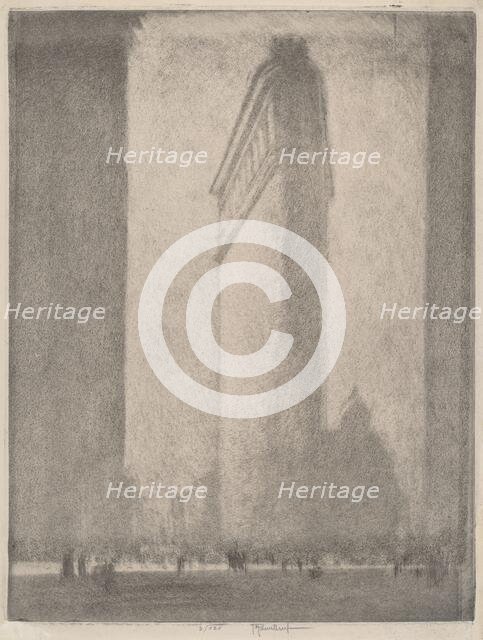 The Flat Iron New York, 1908. Creator: Joseph Pennell.