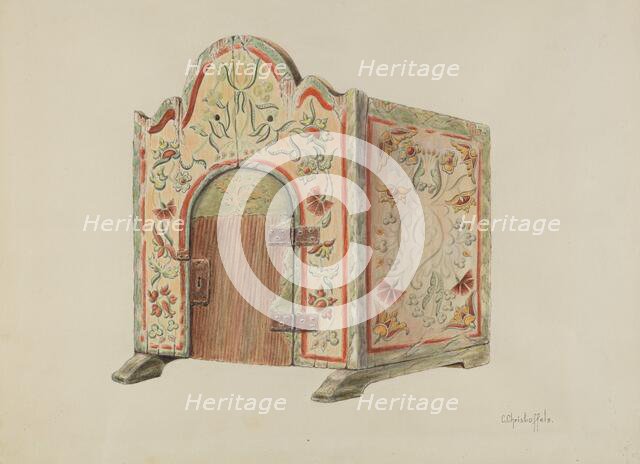 Tabernacle (Ecclesiastical Furniture), c. 1938. Creator: Cornelius Christoffels.