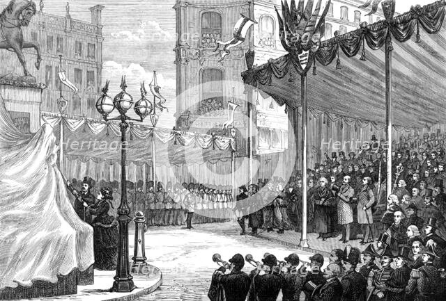 Unveiling the statue of the late Prince Consort in Holborn-Circus, 1874. Creator: Unknown.