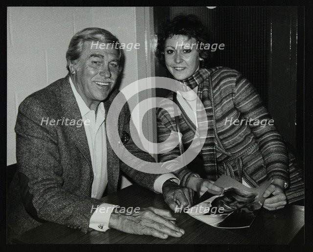 Howard Keel after his concert at the Forum Theatre, Hatfield, Hertfordshire, 14 May 1983. Pictured w Artist: Denis Williams