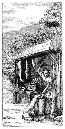 'Butcher's Shop of the Anziques', 1598, (1863). Creator: WH Wesley.