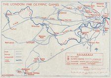 ''The 1948 London Olympic Games" - back cover, 1948.  Creator: Unknown.