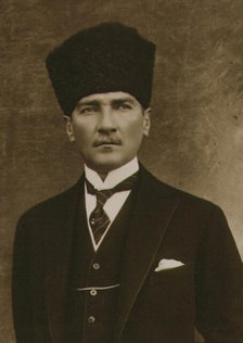 Portrait of Mustafa Kemal Atatürk, 1923. Creator: Anonymous.