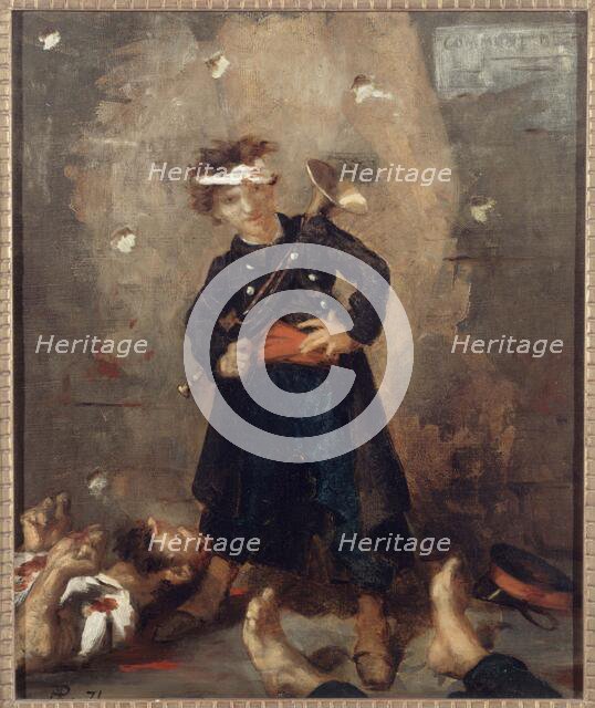 Execution by a trumpeter under the Commune, 1871. Creator: Alfred Philippe Roll.