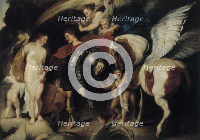 Perseus and Andromeda, copy after Peter Paul Rubens, 1800-1899. Creator: Unknown.