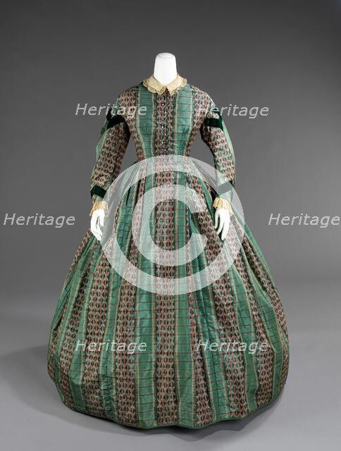 Dress, American, ca. 1865. Creator: Unknown.
