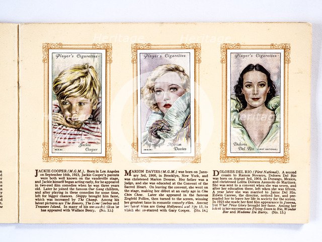 Movie stars Jackie Cooper, Marion Davies and Delores Del Rio, 1934. Artist: Unknown.