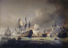 Scene from the Battle of Køge Bay, 1677, (1855).  Creator: Anton Melbye.
