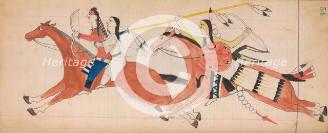 Maffet Ledger: Drawing, ca. 1874-81. Creator: Unknown.