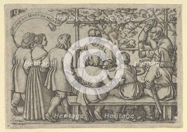 Peasants' Feast, from The Peasants' Feast or the Twelve Months, 1546-47. Creator: Sebald Beham.