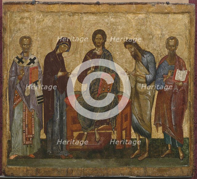 Deesis with St. Nicholas and an unknown saint, unknown date. Creator: Unknown.