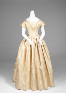 Wedding dress, American, 1845-50. Creator: Unknown.