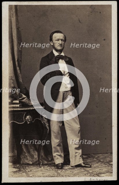 Portrait of the composer Richard Wagner (1813-1883), 1862.