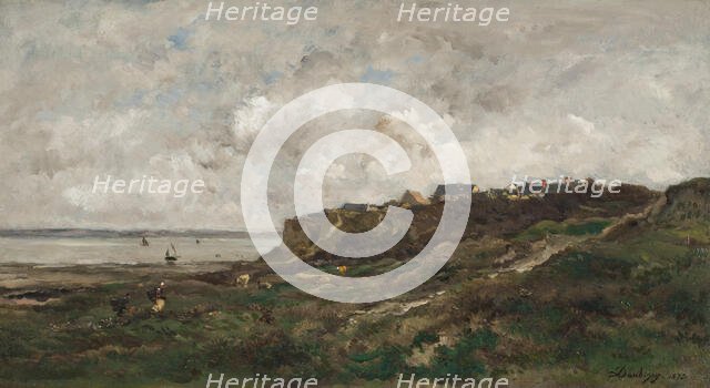 Low Tide at Villerville, 1873. Creator: Charles Francois Daubigny.